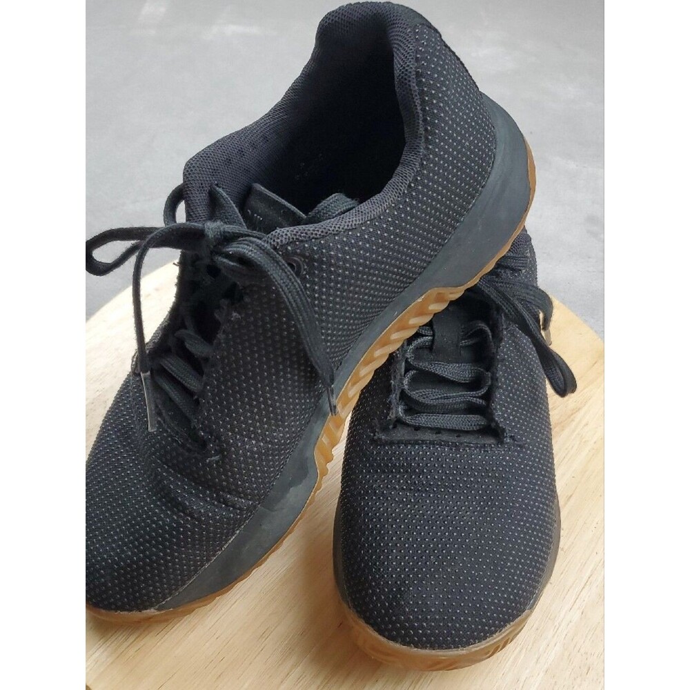 NOBULL | Women's Size 7.5 | Black Knit Trainer Sneakers | Gum Outsole